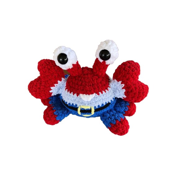 Mr Crab Nursery Baby  Handmade‎ Amigurumi CROCHET Doll Plushie - Picture 1 of 4